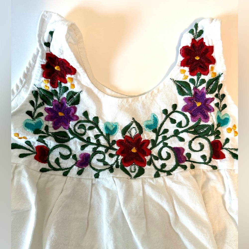 Embroidered flower dress